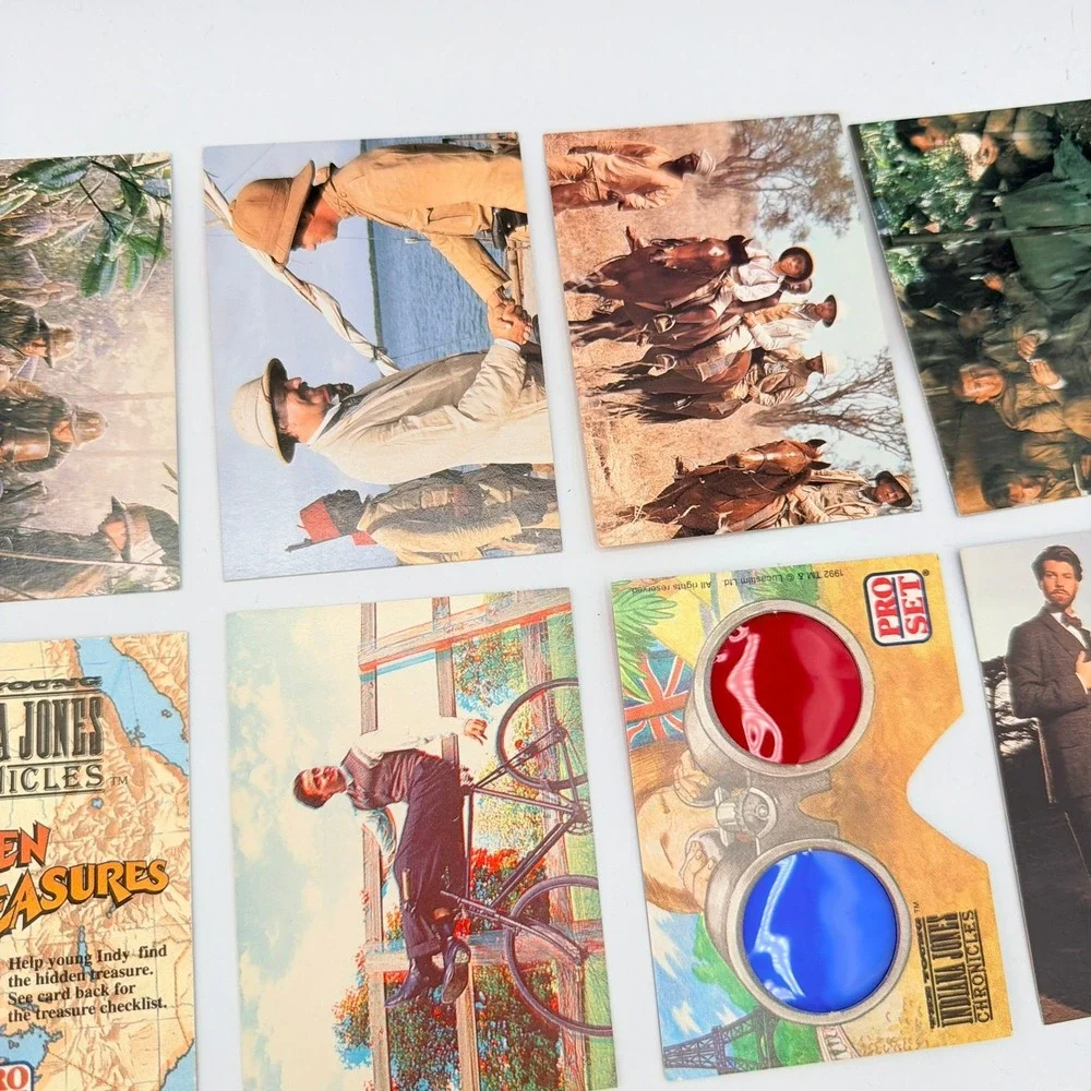 Pro Set Indiana Jones Trading Cards Unisex OS Multi Excellent 1992 21pc Lot